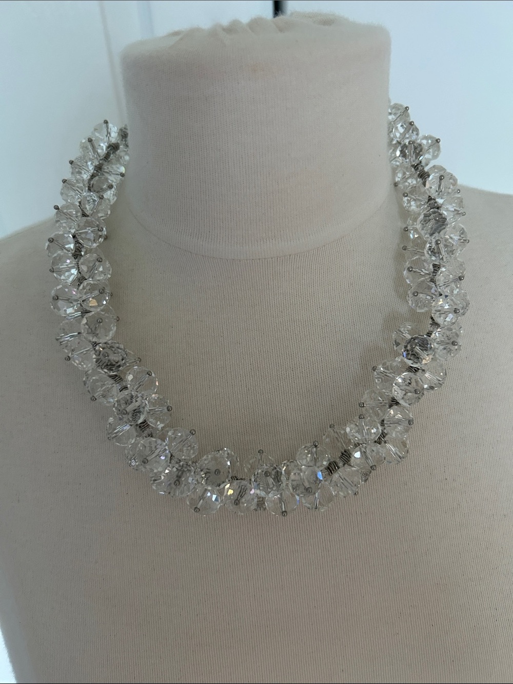Necklace with crystals, 20”
